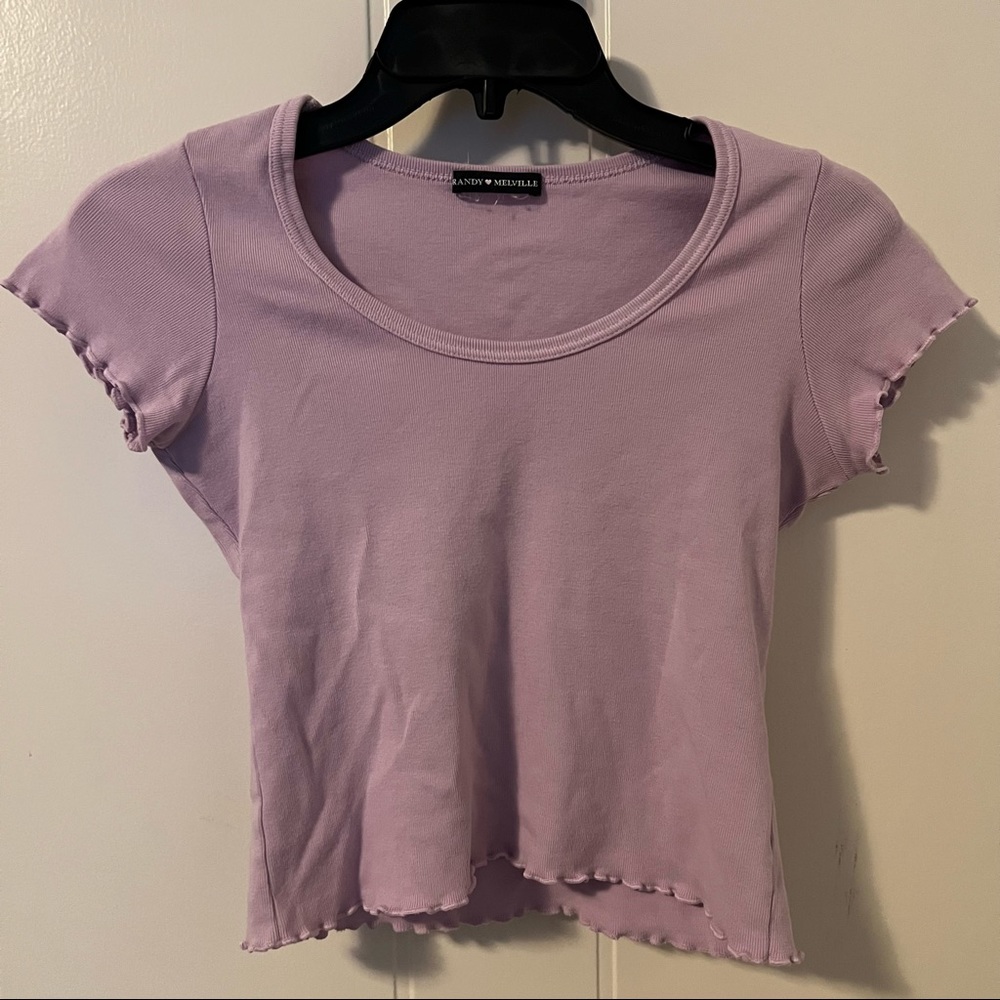 Brandy lavender crop top